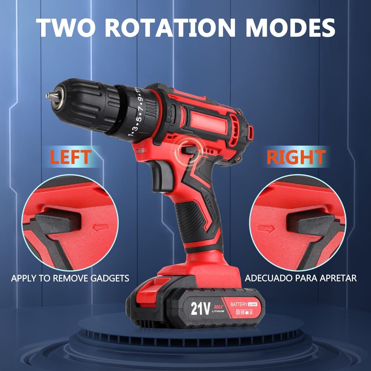 Drill and drive with a 21V cordless drill set - image 3