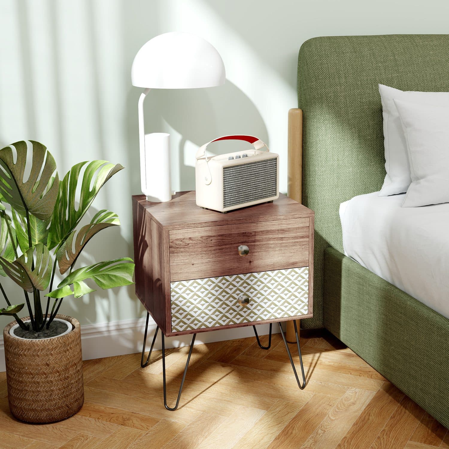 Boho 2-Drawer Bedside Table - image 5