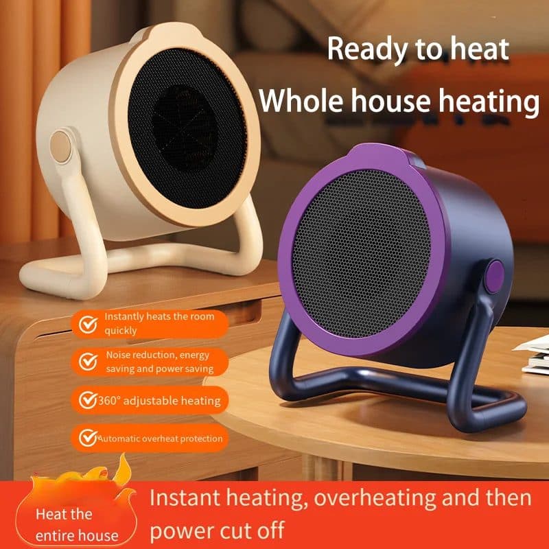 Compact Desktop Heater for Focused Warmth - Pp