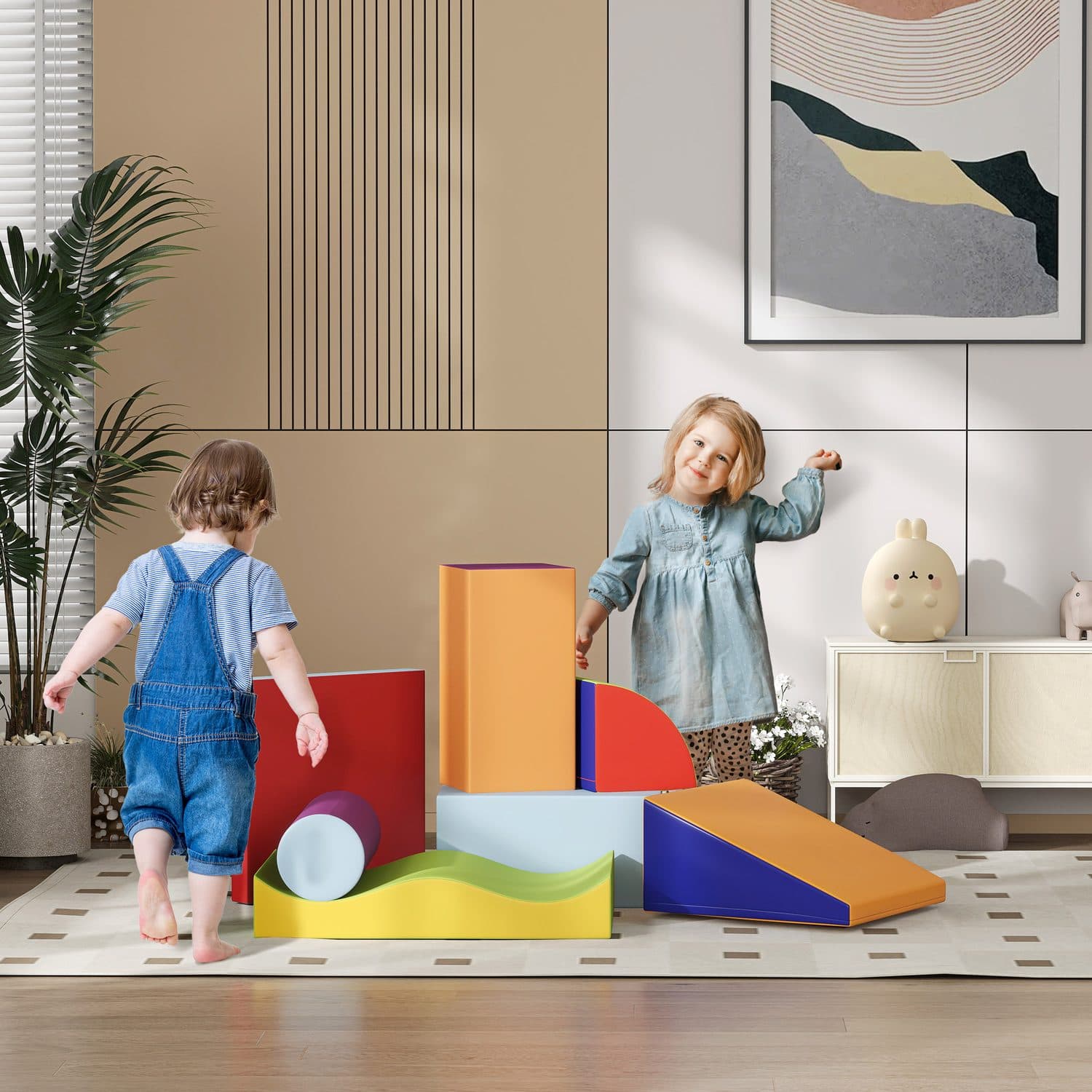 Seven-Piece Soft Foam Play Set for Toddlers Aged 1 to 3 - image 1