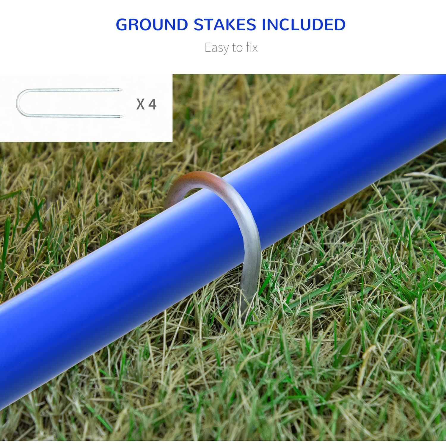 PawHut Dog Agility Set with Carrying Bag, Blue - image 1