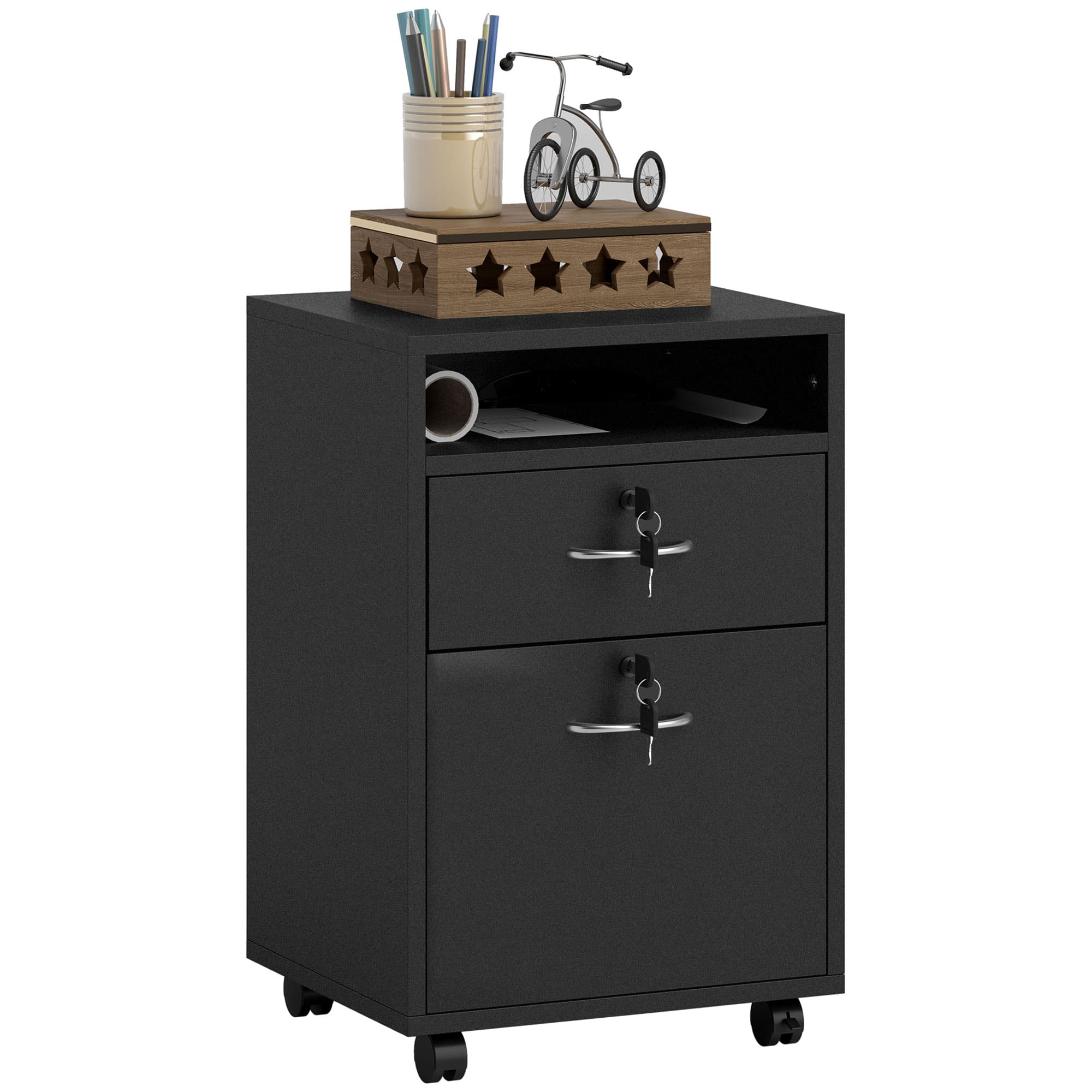 Secure Mobile Filing Cabinet for Effortless Office Organisation