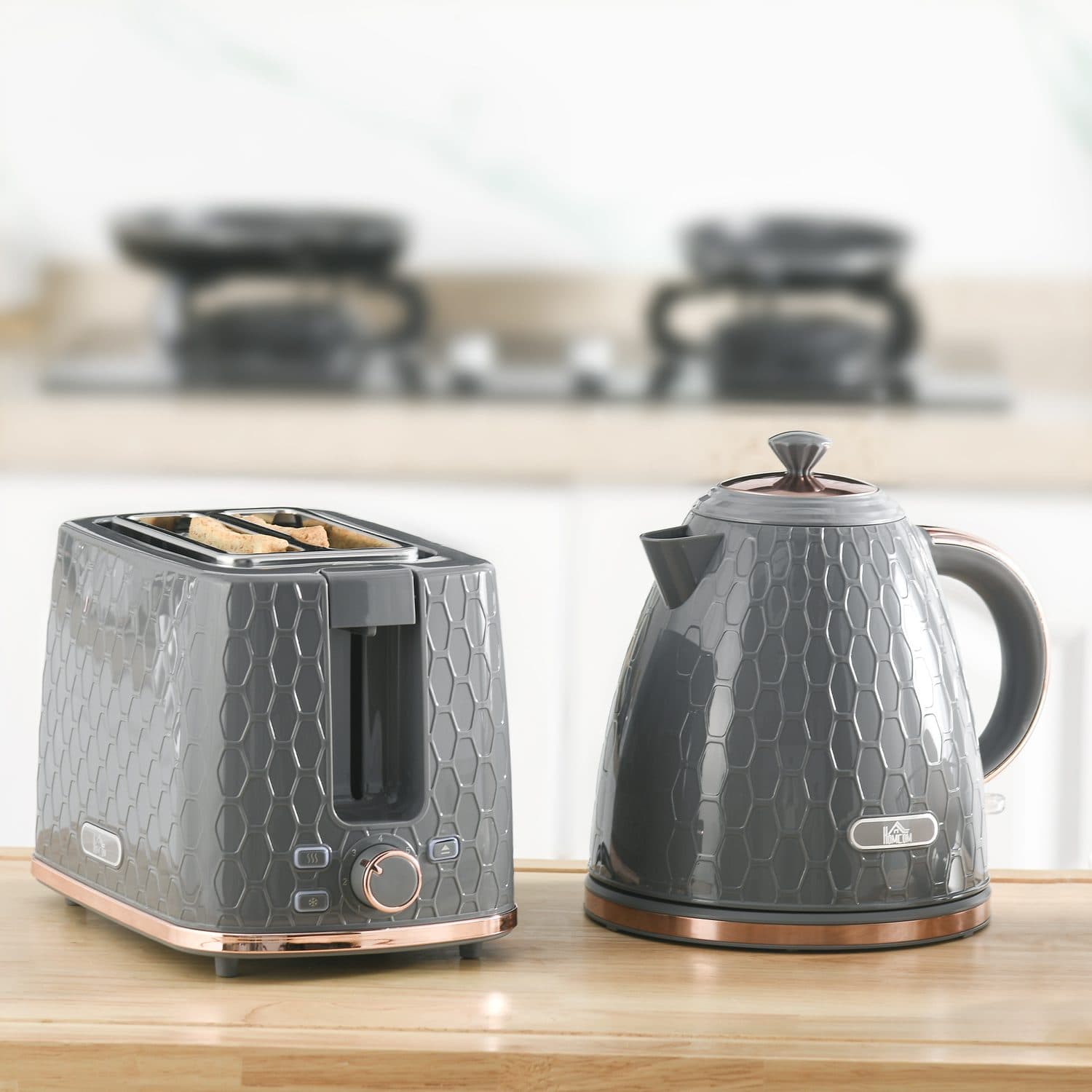 Grey Honeycomb Breakfast Set - image 3