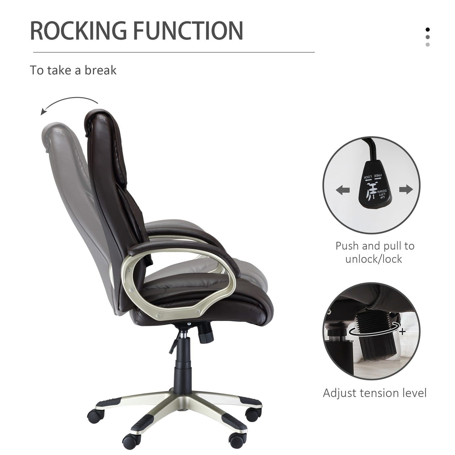 Brown Office Chair - image 4