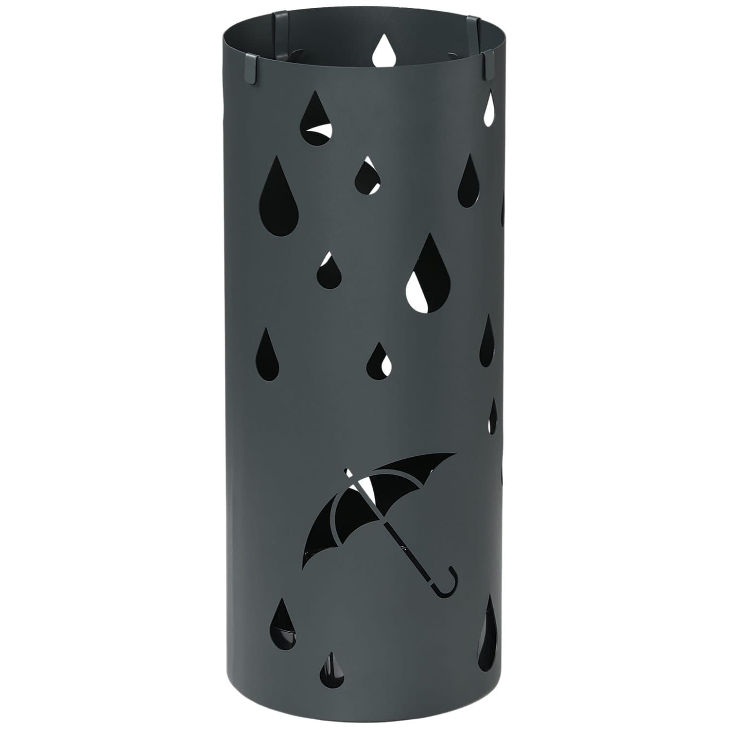 Dark grey umbrella stand for tidy hallway storage - Dark Grey