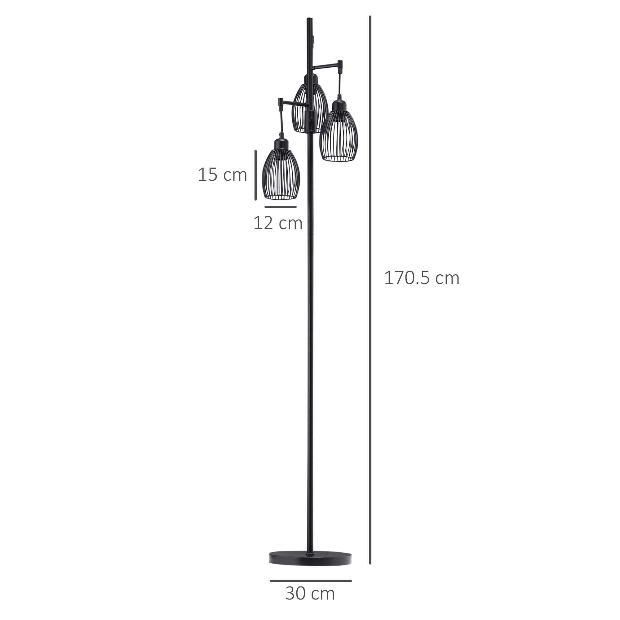 170cm Industrial Floor Lamp - image 1