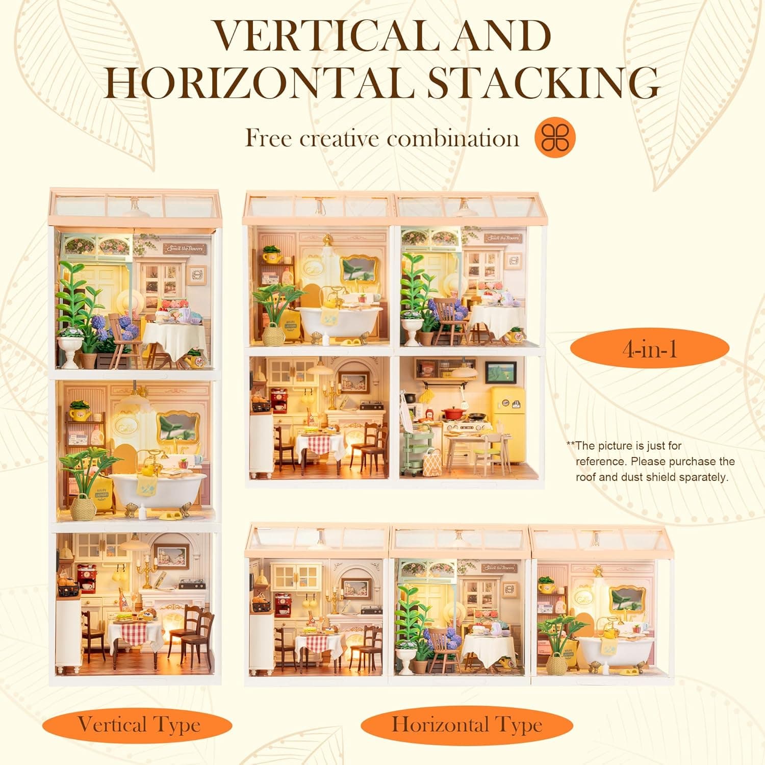 Build-Your-Own Miniature Dining Room Kit with Lighting - image 6