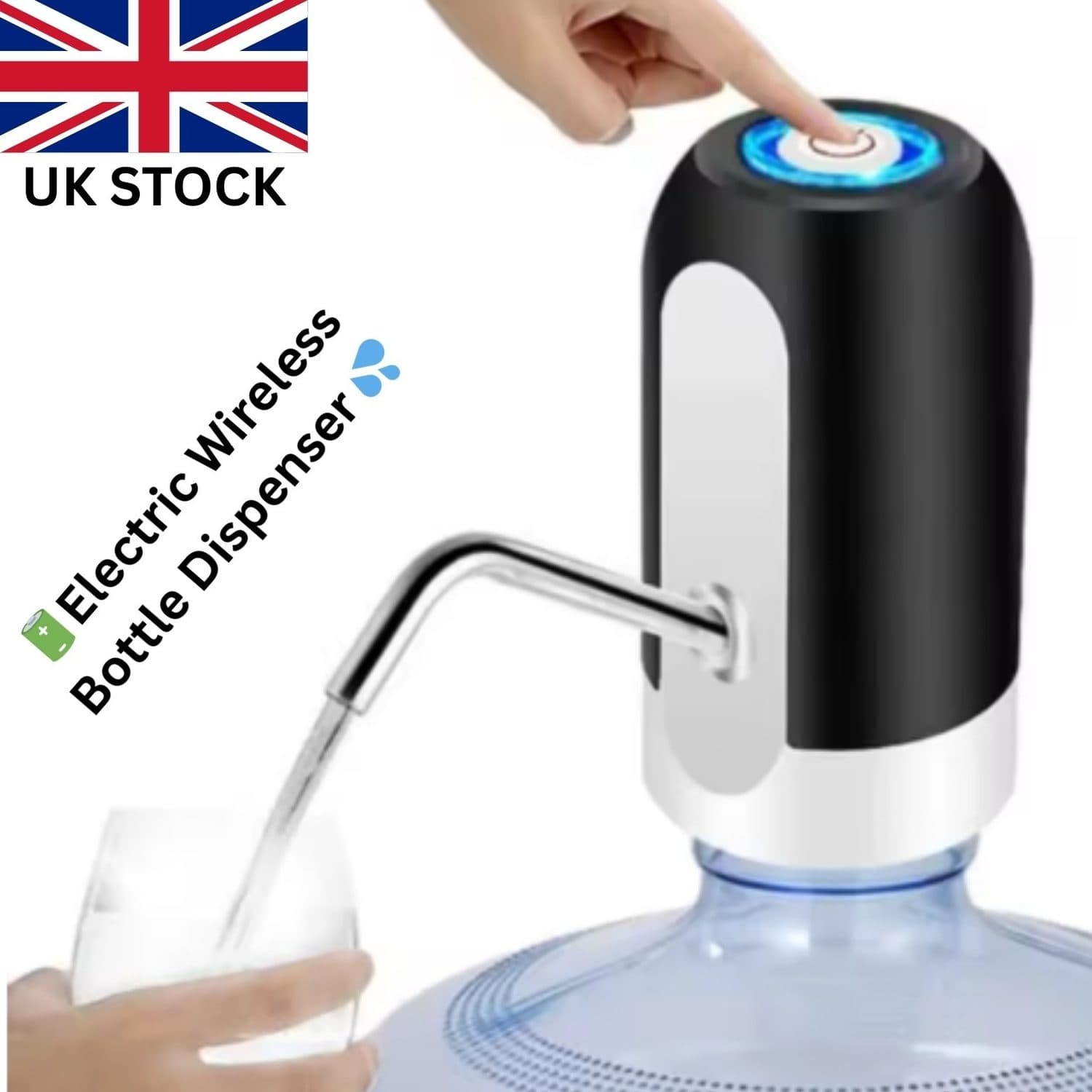 Hands-Free Water Dispenser Pump for Standard Large Bottles - image 3