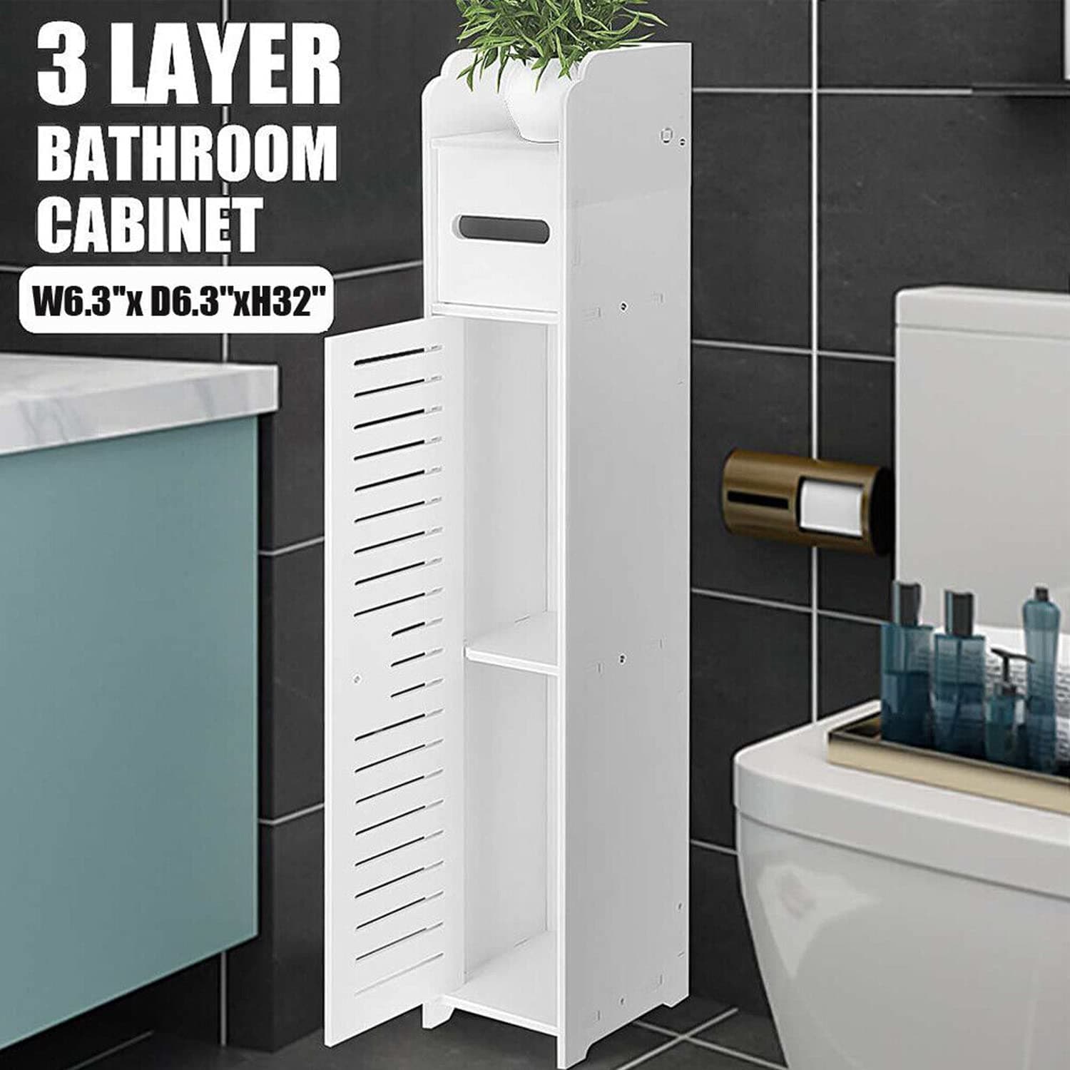 Tall Bathroom Cabinet for Slim, Organised Spaces - image 10