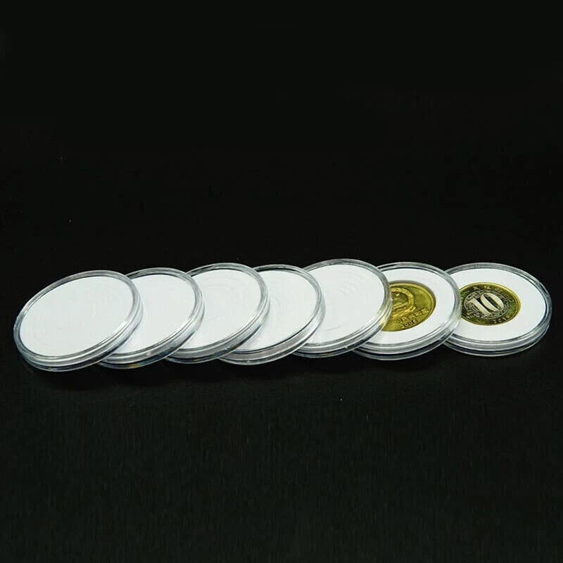 Display and Protect 50 Coins in a Wooden Collector's Case - image 4