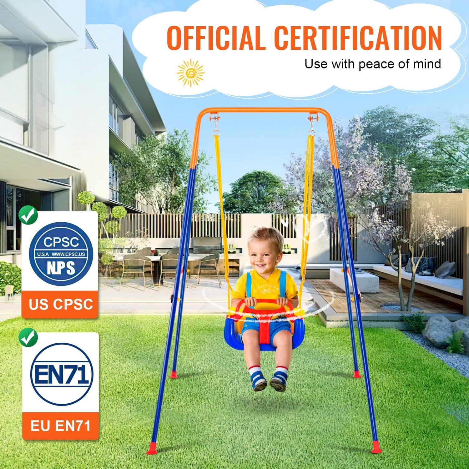 Adjustable 3 in 1 Toddler Swing Set - image 1