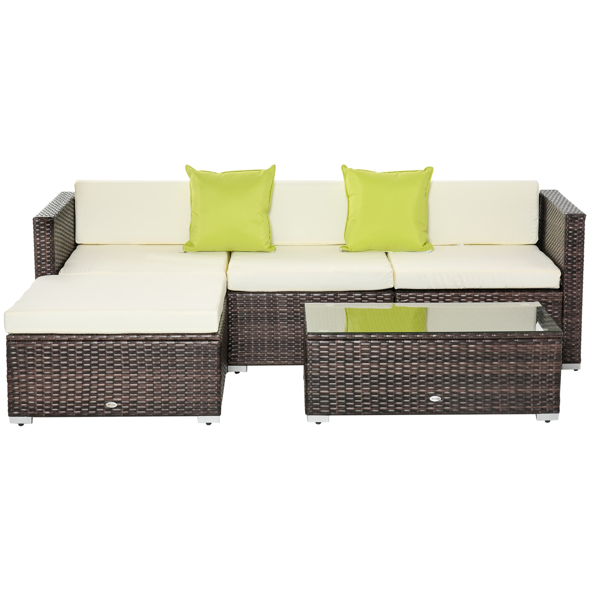 4-Seater Rattan Sofa Set