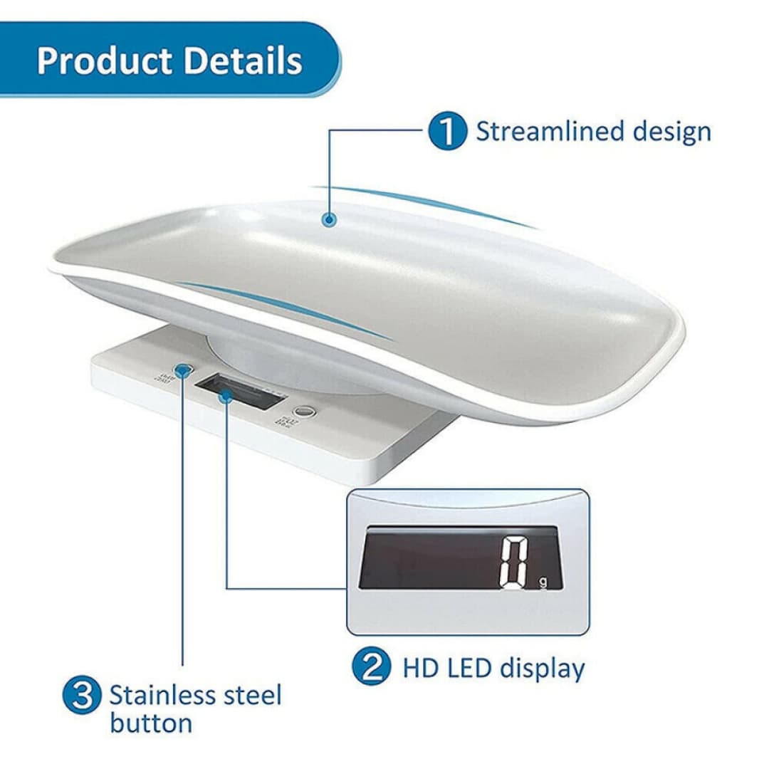 Digital LCD Weighing Scale for Small Pets, Up to 10kg - image 10
