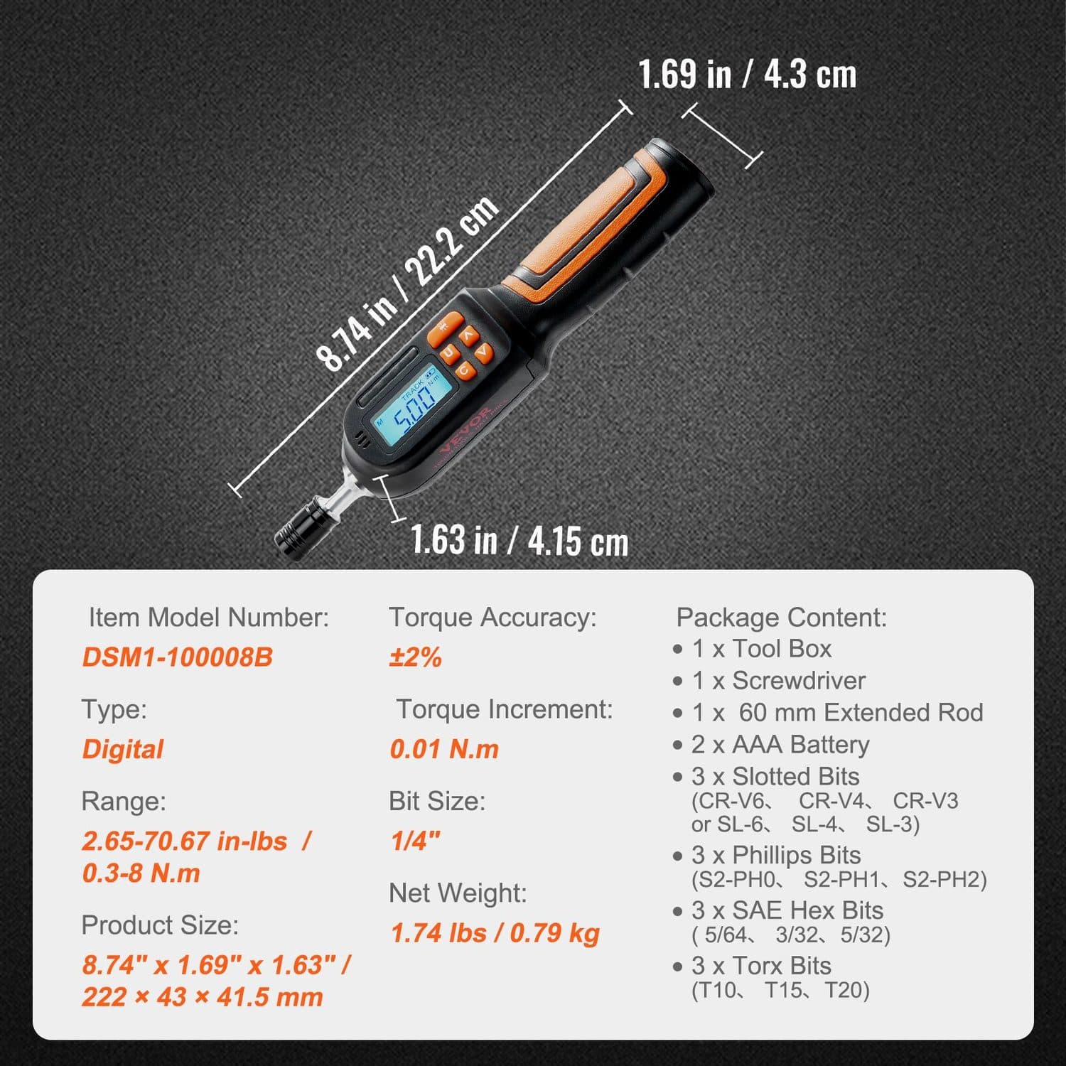 Digital Torque Screwdriver with LCD Torque Control - image 2