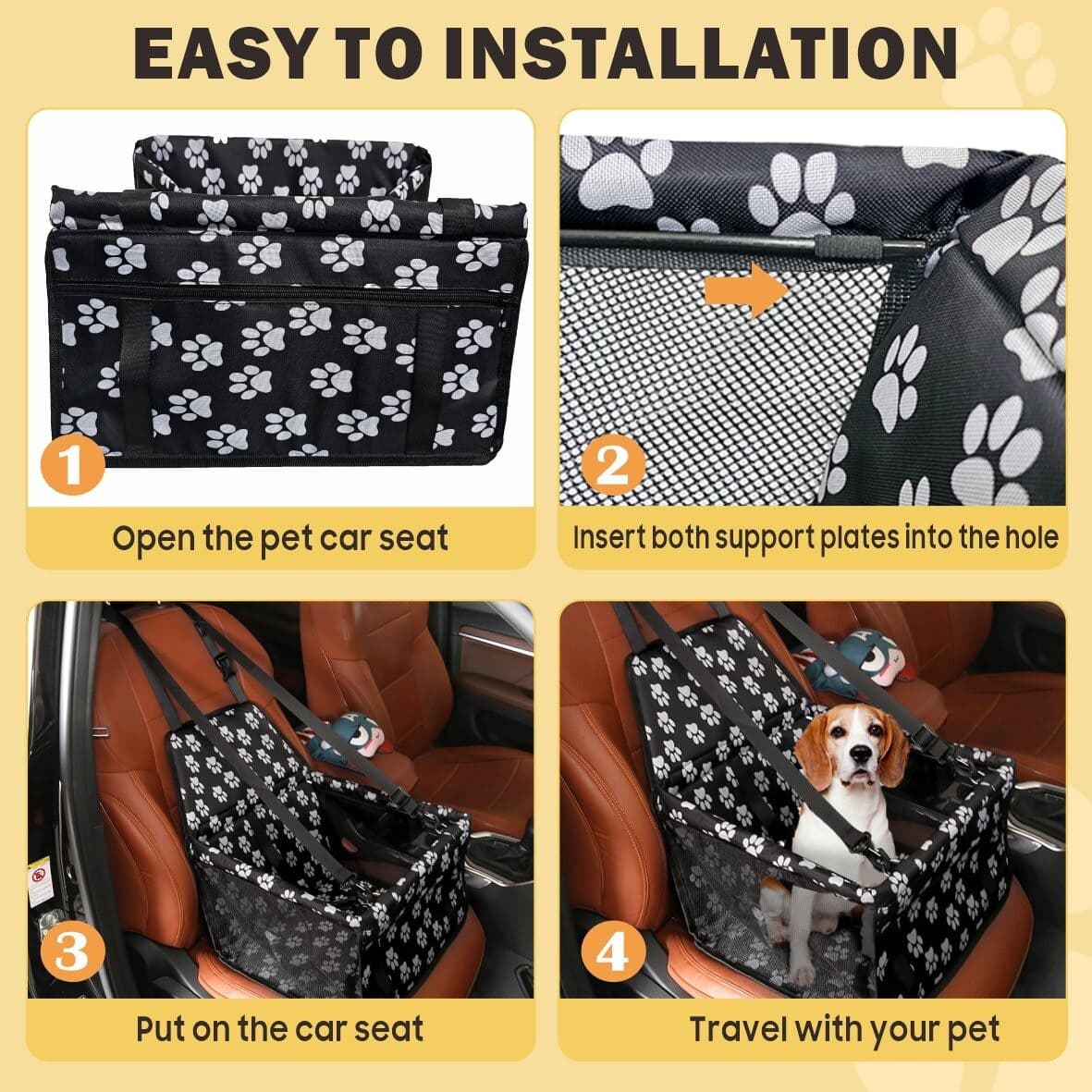 Portable Dog Car Seat & Travel Booster - image 6
