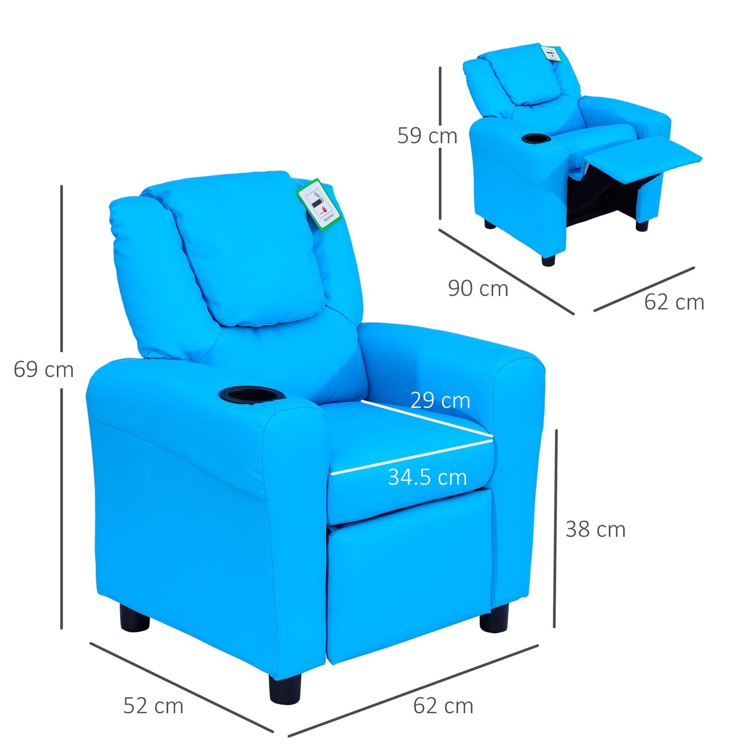 Blue Kids Recliner - image 5