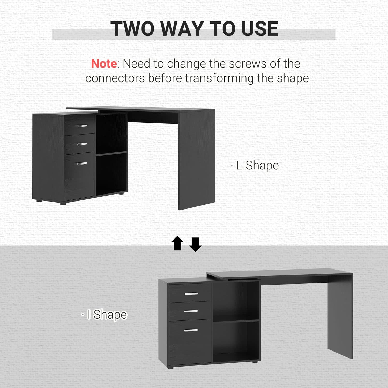 Reversible L-Shaped Desk - image 2