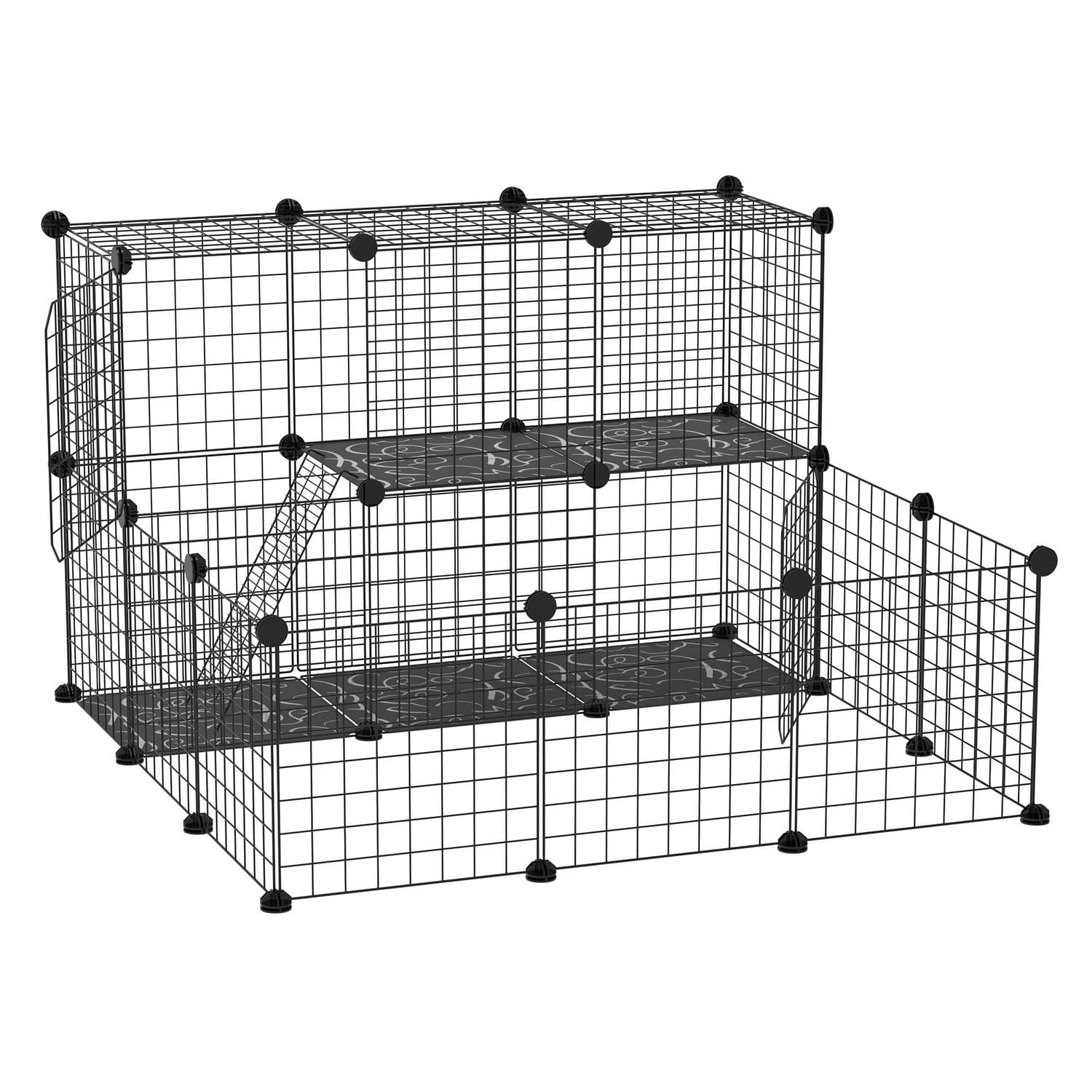 PawHut Customisable Pet Playpen for Guinea Pigs and Chinchillas