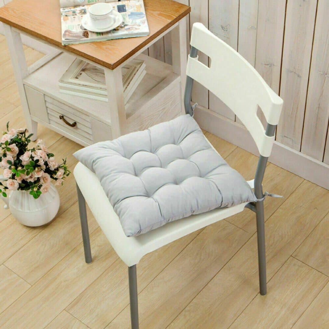 Four Tufted Seat Pad Cushions for Dining, Kitchen and Garden Chairs - image 6