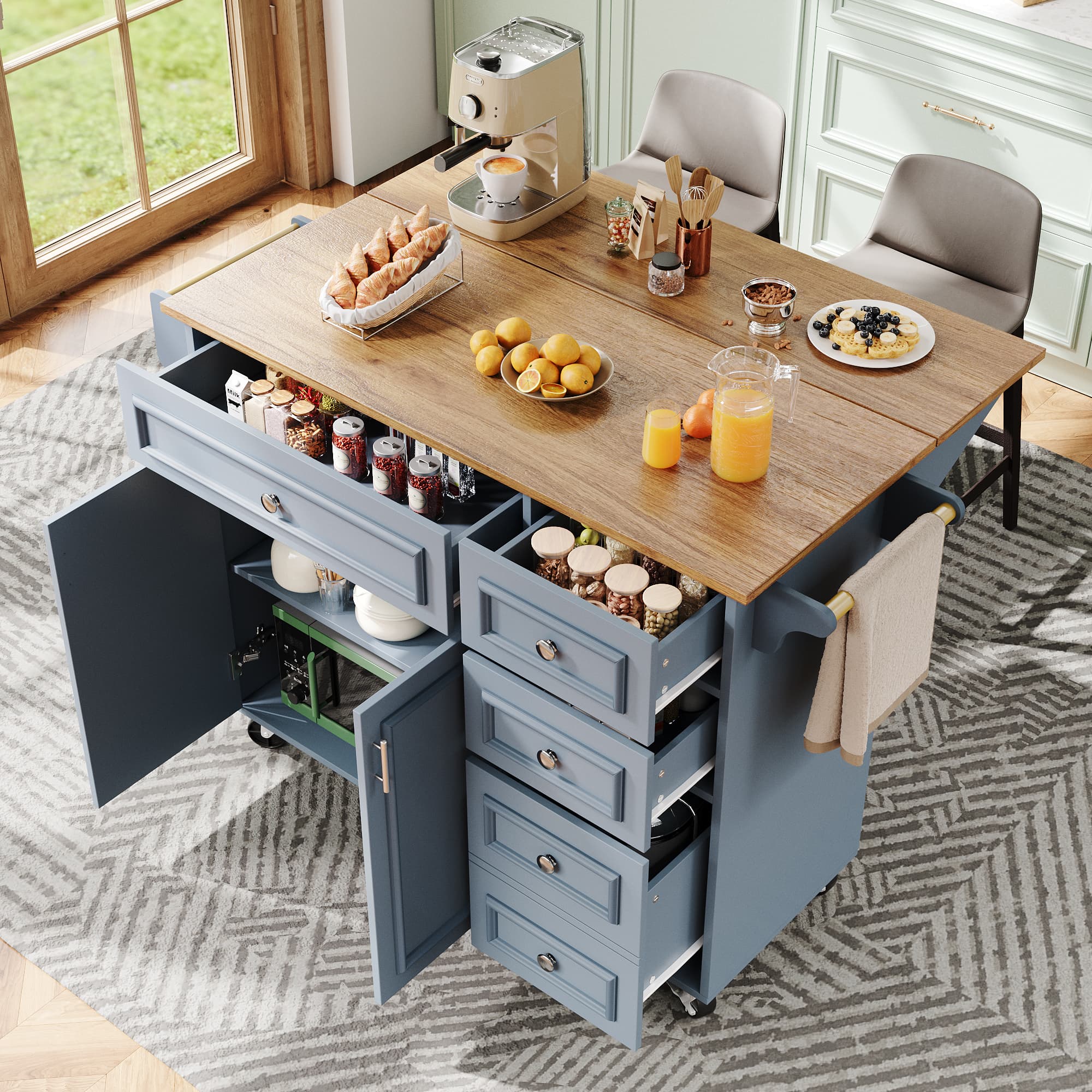 Multifunctional Island Trolley