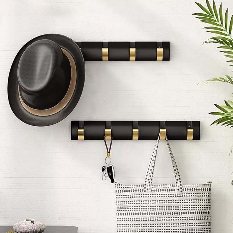Wall Mounted Coat Rack with 5 Smart, Foldable Hooks - image 3