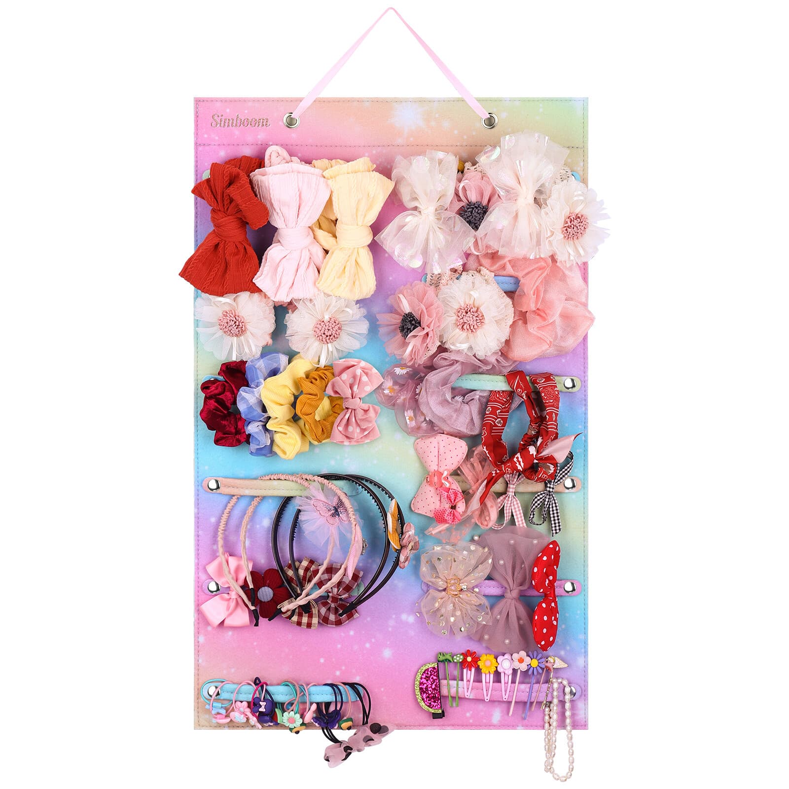 All your hair accessories in one place — rainbow pastel organiser - image 8