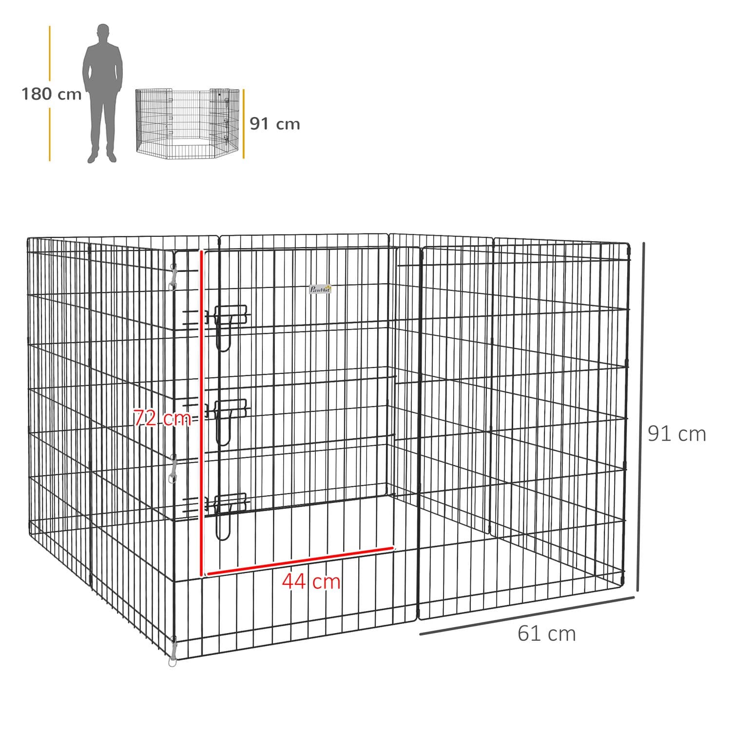8 Panel Configurable Dog Pen for Indoor and Outdoor Use - image 2