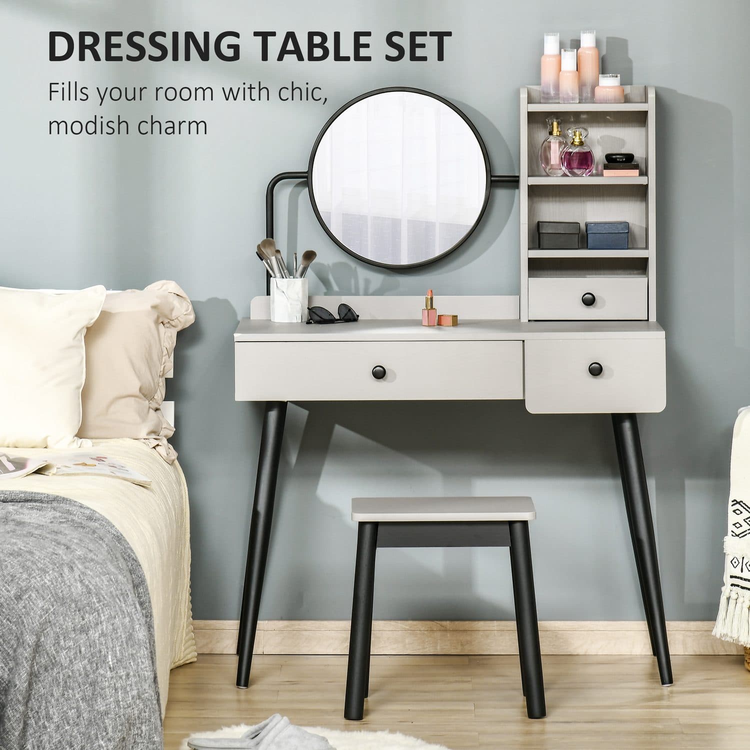 Grey Vanity Set - image 4