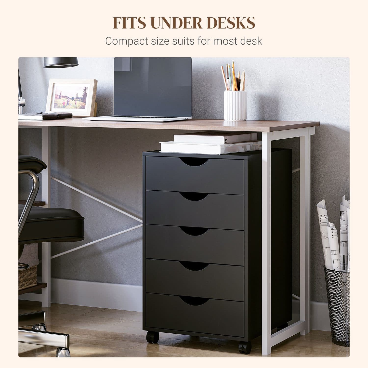 5-Drawer Mobile Cabinet - image 3