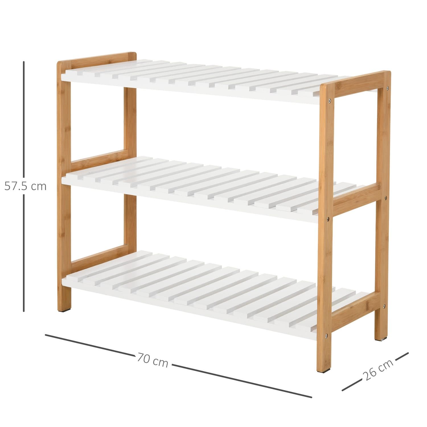 3-Tier Wooden Shoe Rack - image 2