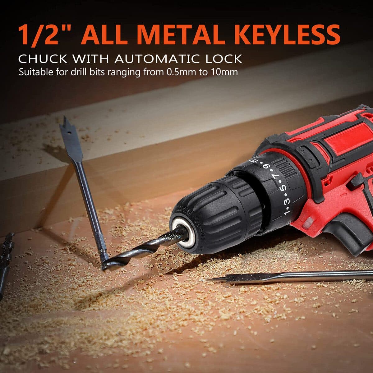 Drill and drive with a 21V cordless drill set - image 9