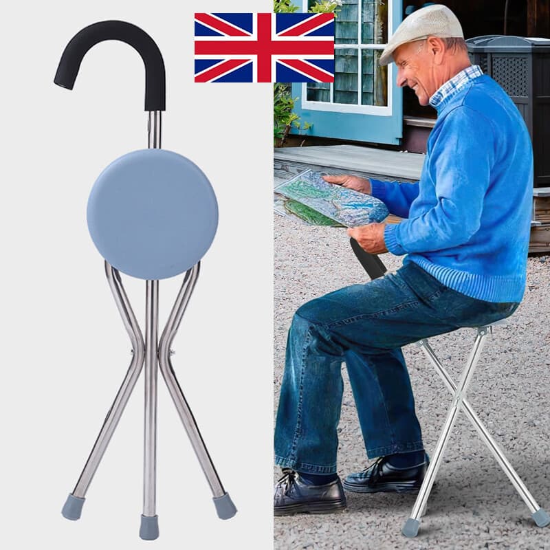 The walking stick that becomes a seat when you need one - Default