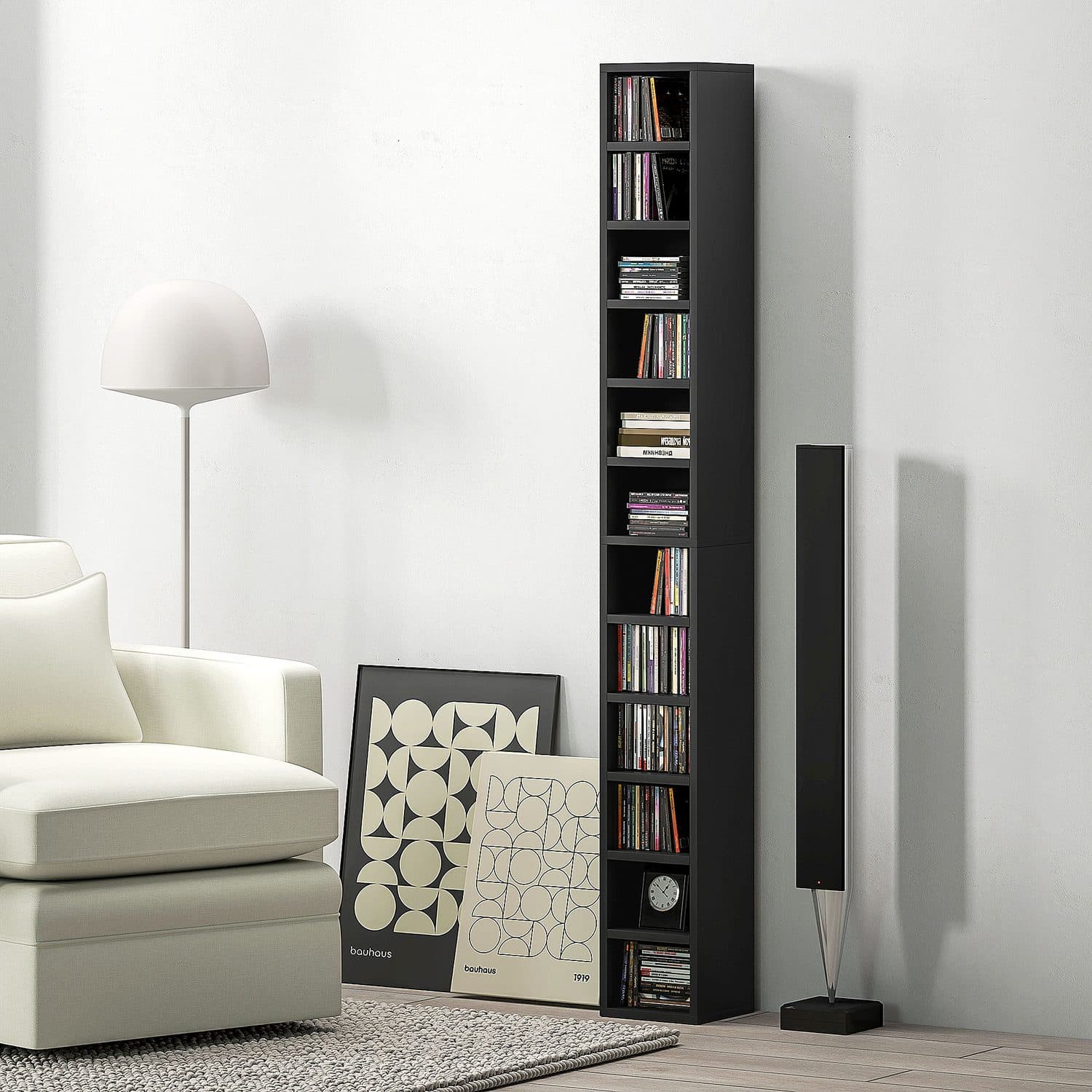 204 CD Tall Narrow Storage Tower in Black - image 4