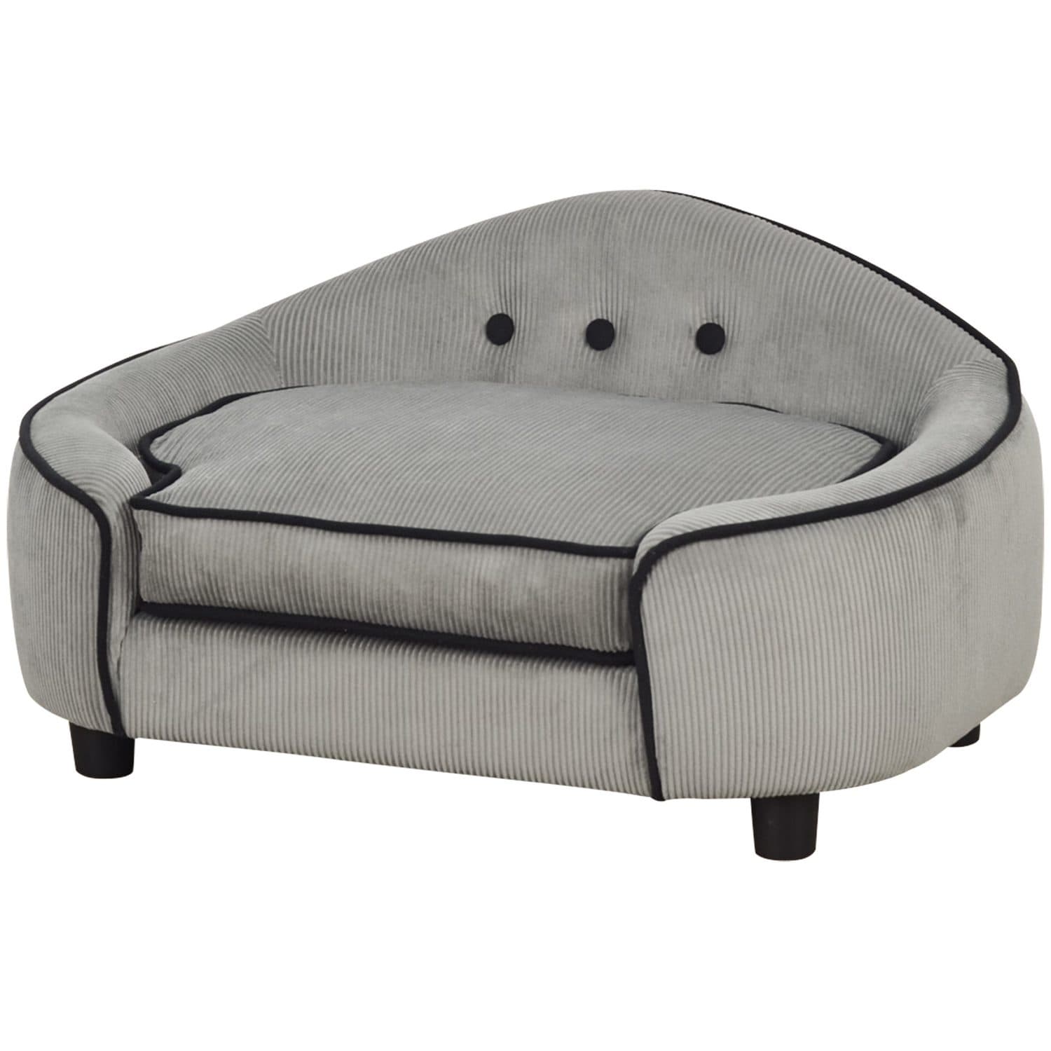 PawHut Grey Pet Sofa - Grey