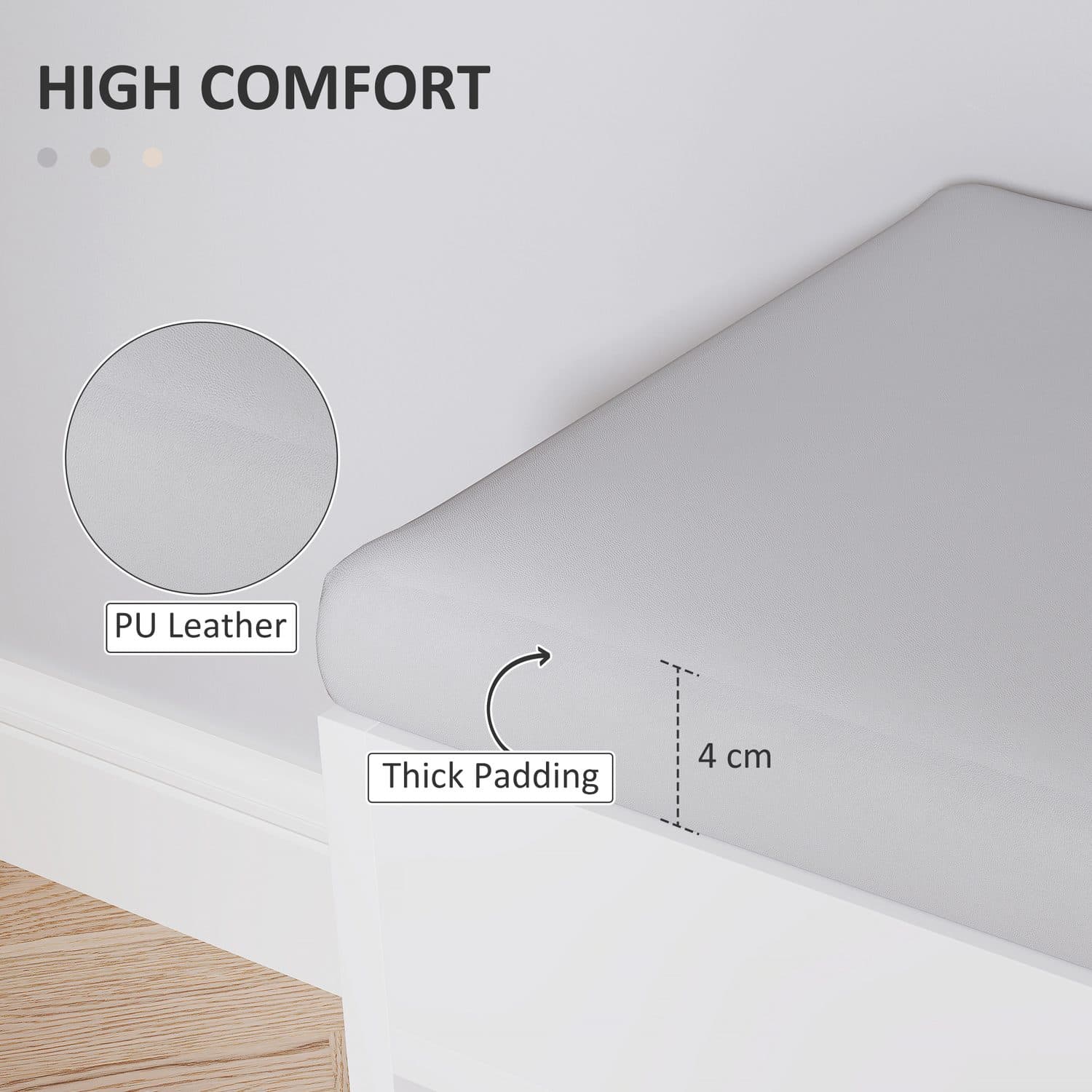 Shoe Storage Bench With Cushioned Seat and Open Shelves - image 5