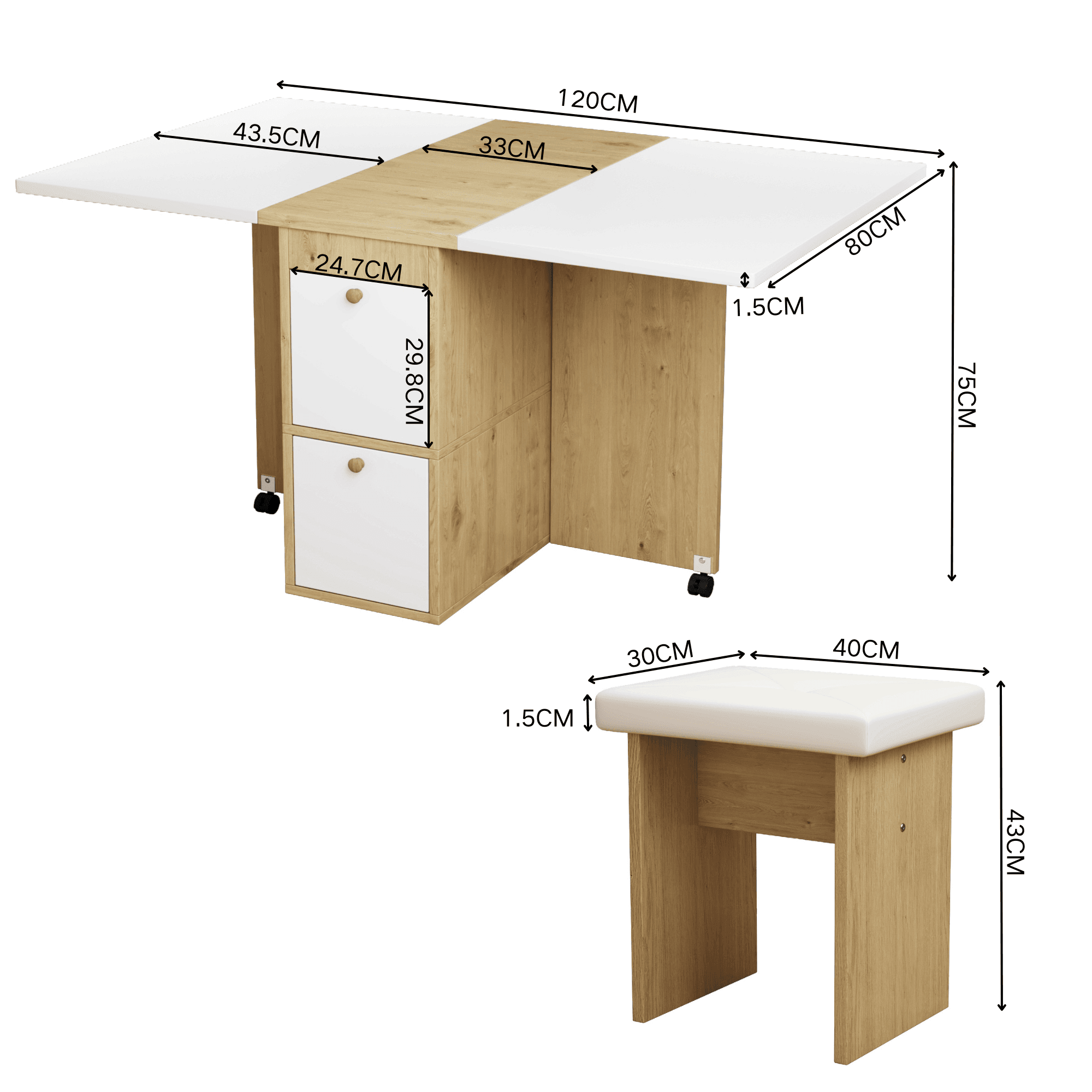 Folding Dining Set - image 3