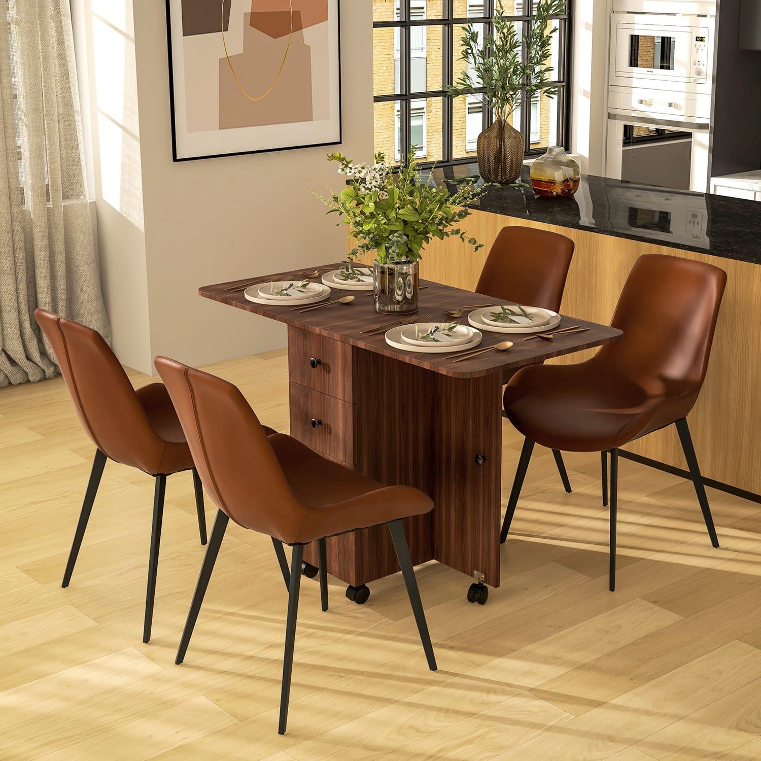 A Compact Dining Table That Stretches to Six When You Need It - image 1