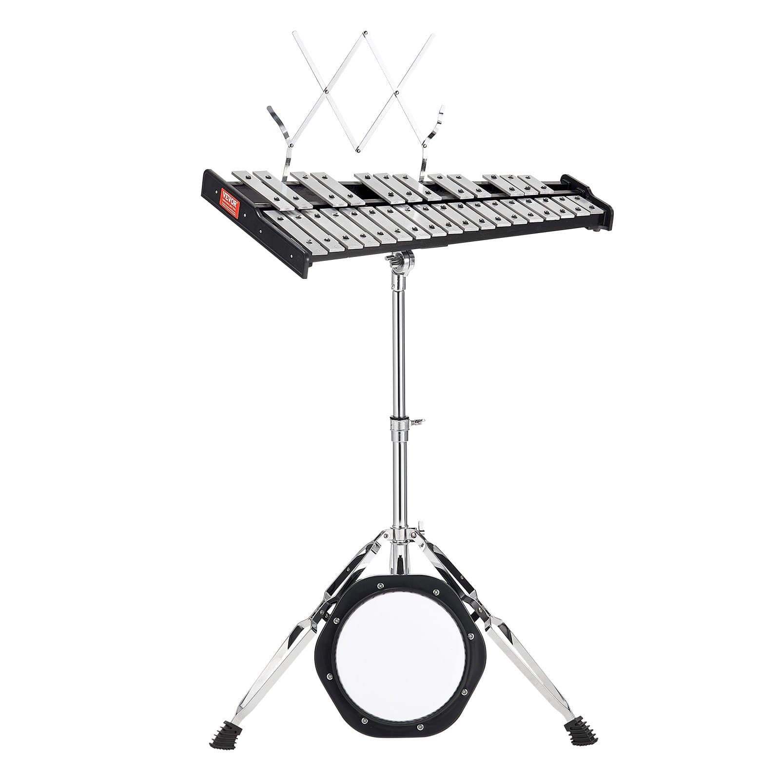 Complete 30-Tone Glockenspiel Kit with Adjustable Stand & Practice Pad - 30YFZQWZJ8LXX4BJCV0