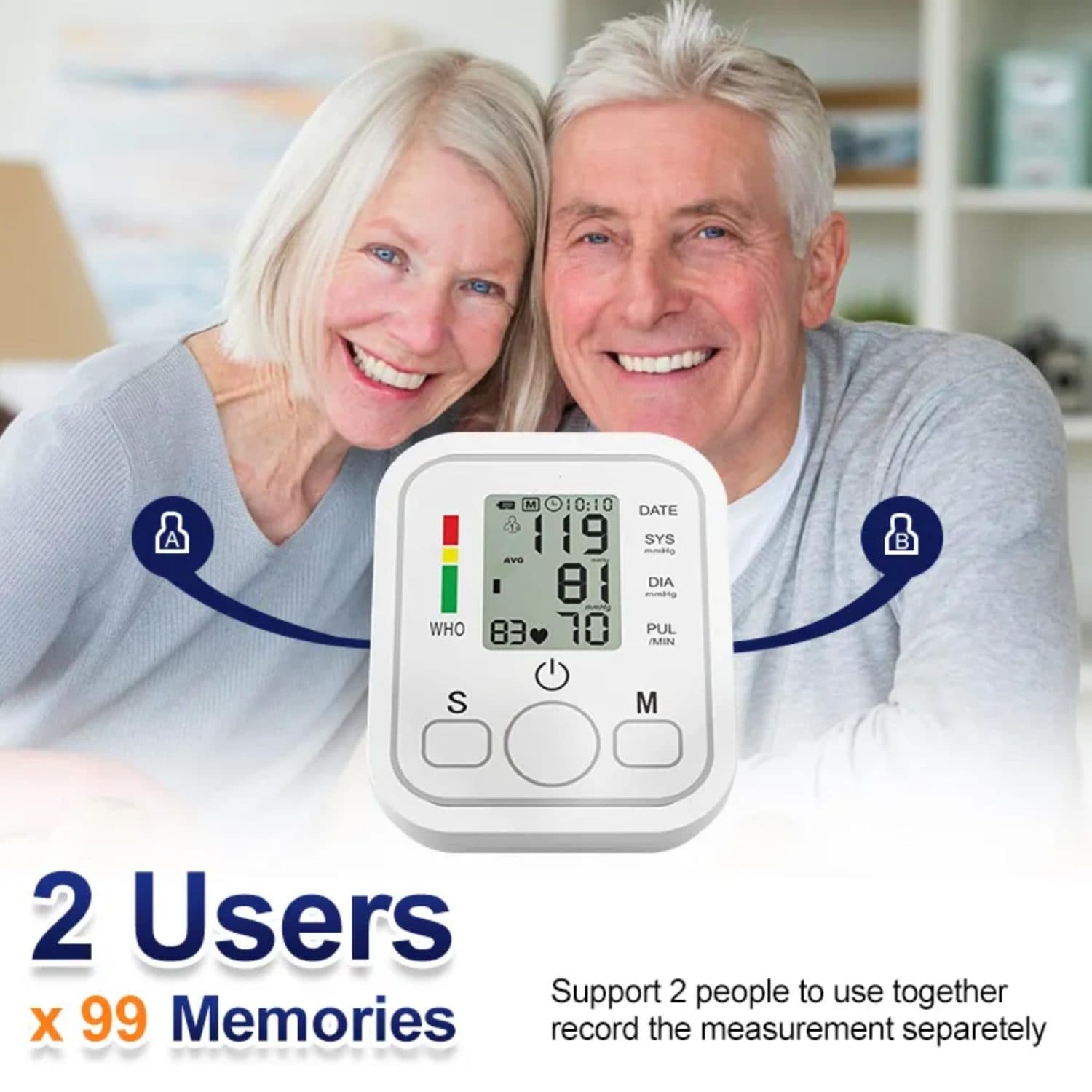Upper Arm Blood Pressure Monitor with Large Cuff - image 5
