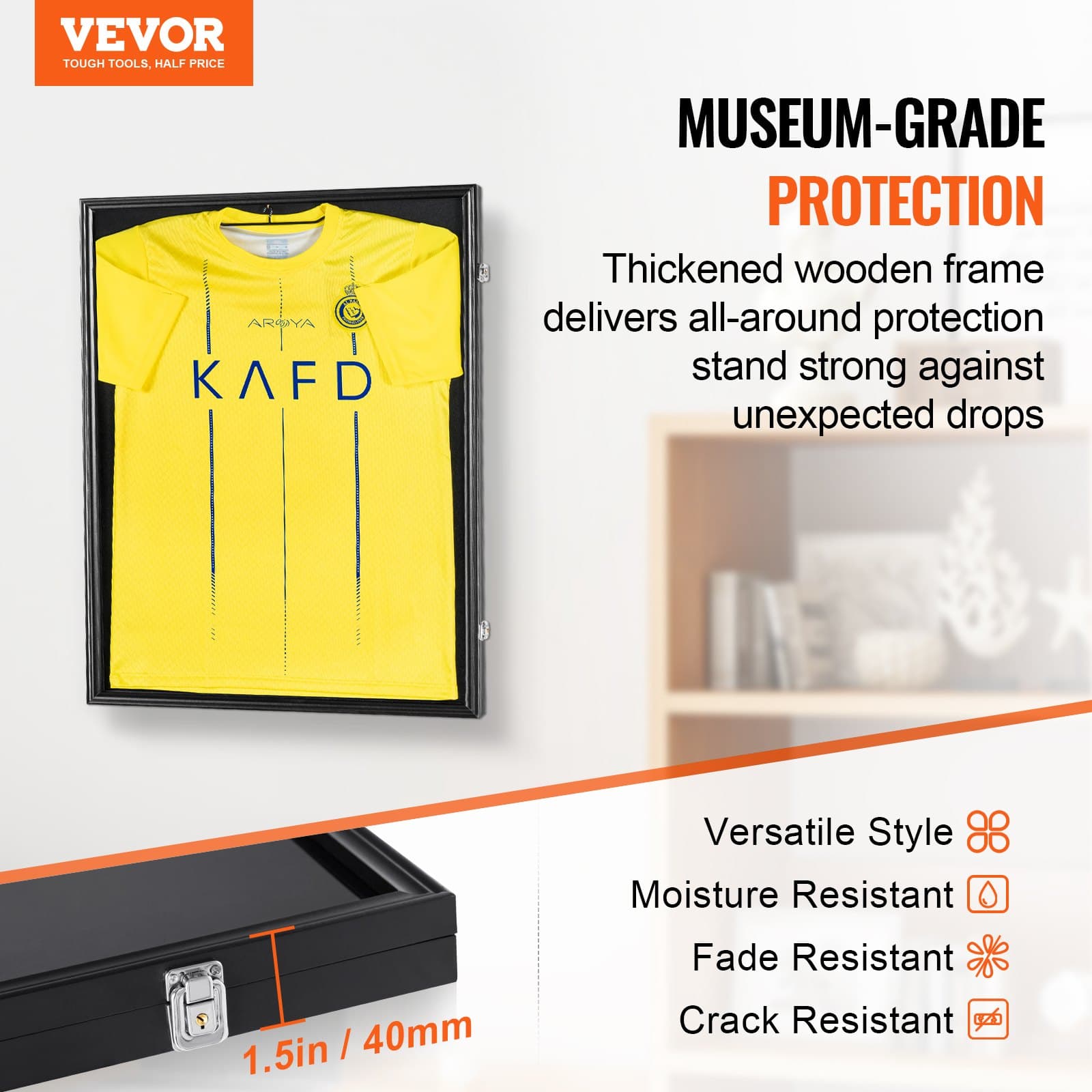 Wooden Frame for Displaying and Protecting Sports Shirts - image 1