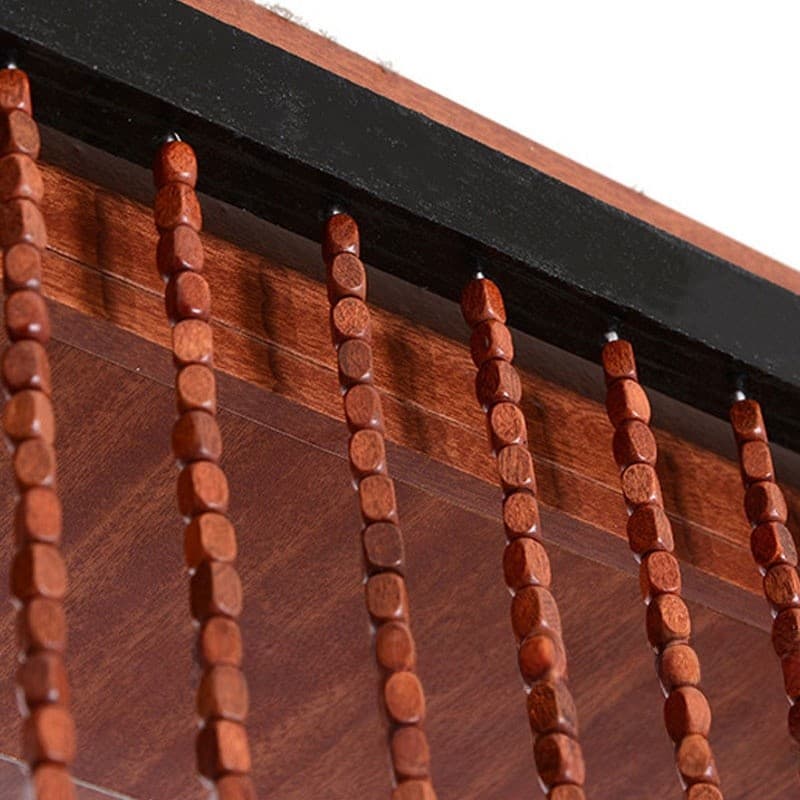 Natural Wooden Bead Door Curtain for Doorways & Spaces - image 9