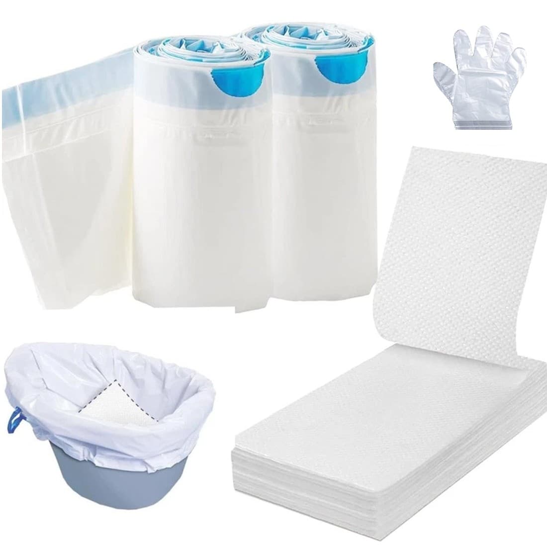 Commode Liners with Absorbent Pads for Hygienic, Easy Cleanup - image 2