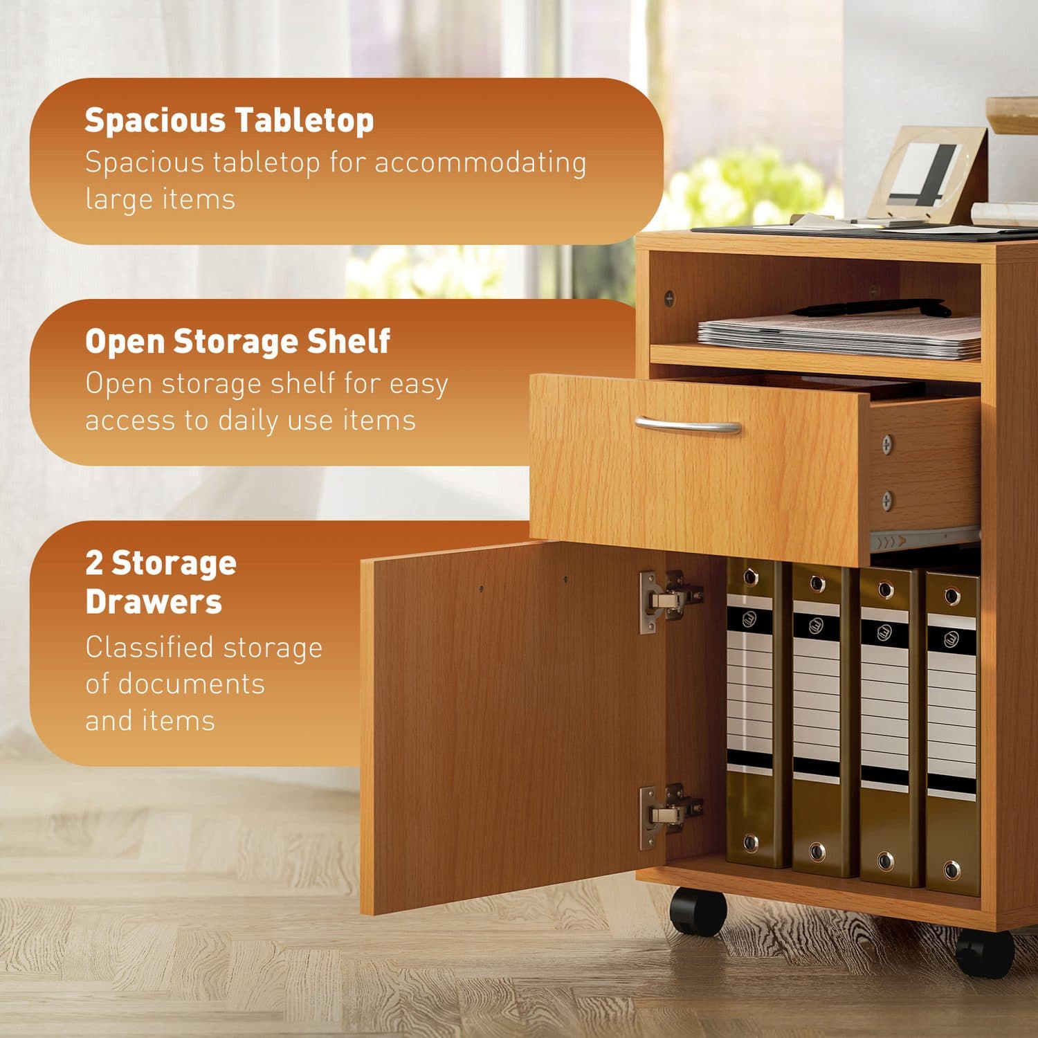Keep paperwork organised with a compact filing cabinet - image 1