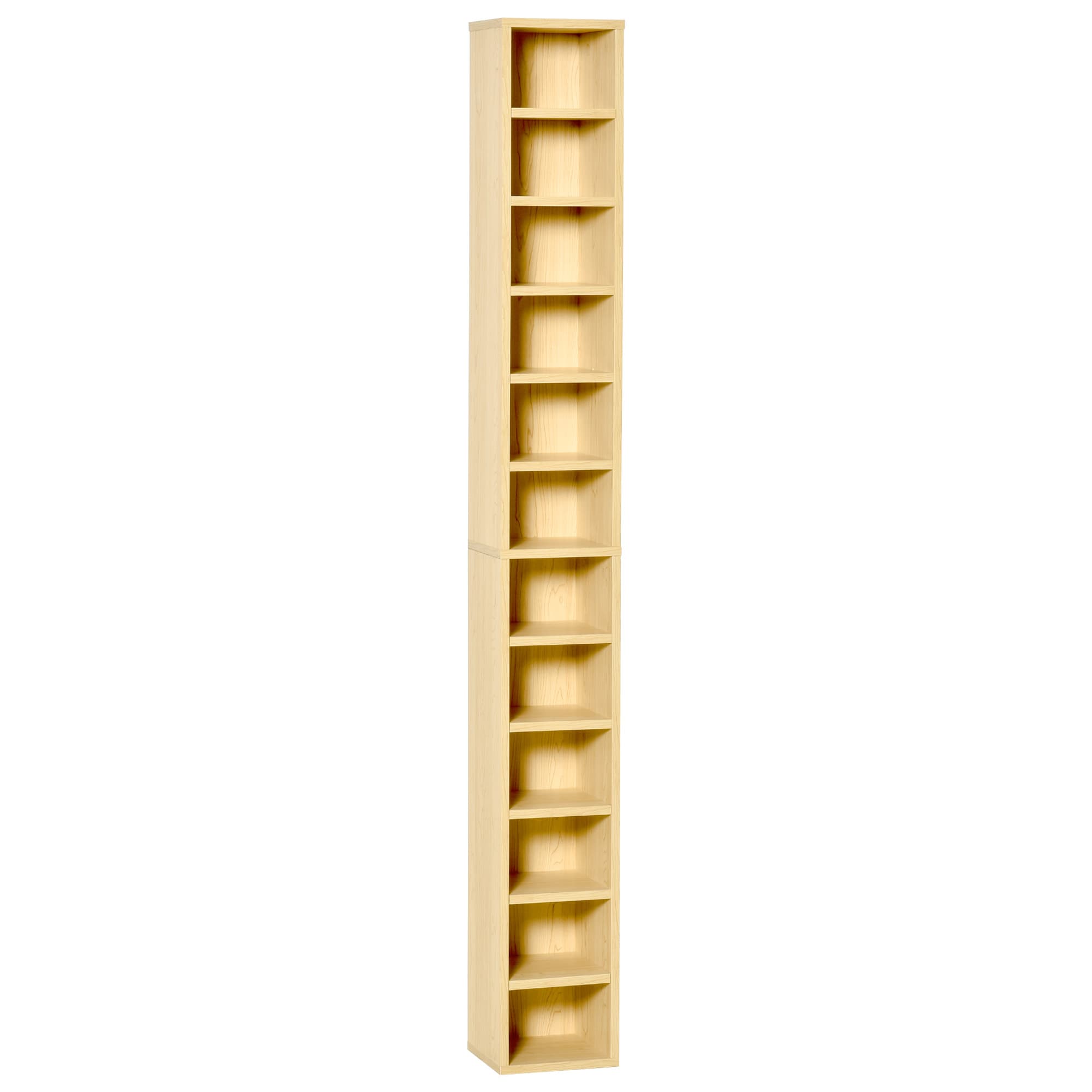 Tall Slim 204-CD Media Storage Tower in Oak Tone - Oak Tone