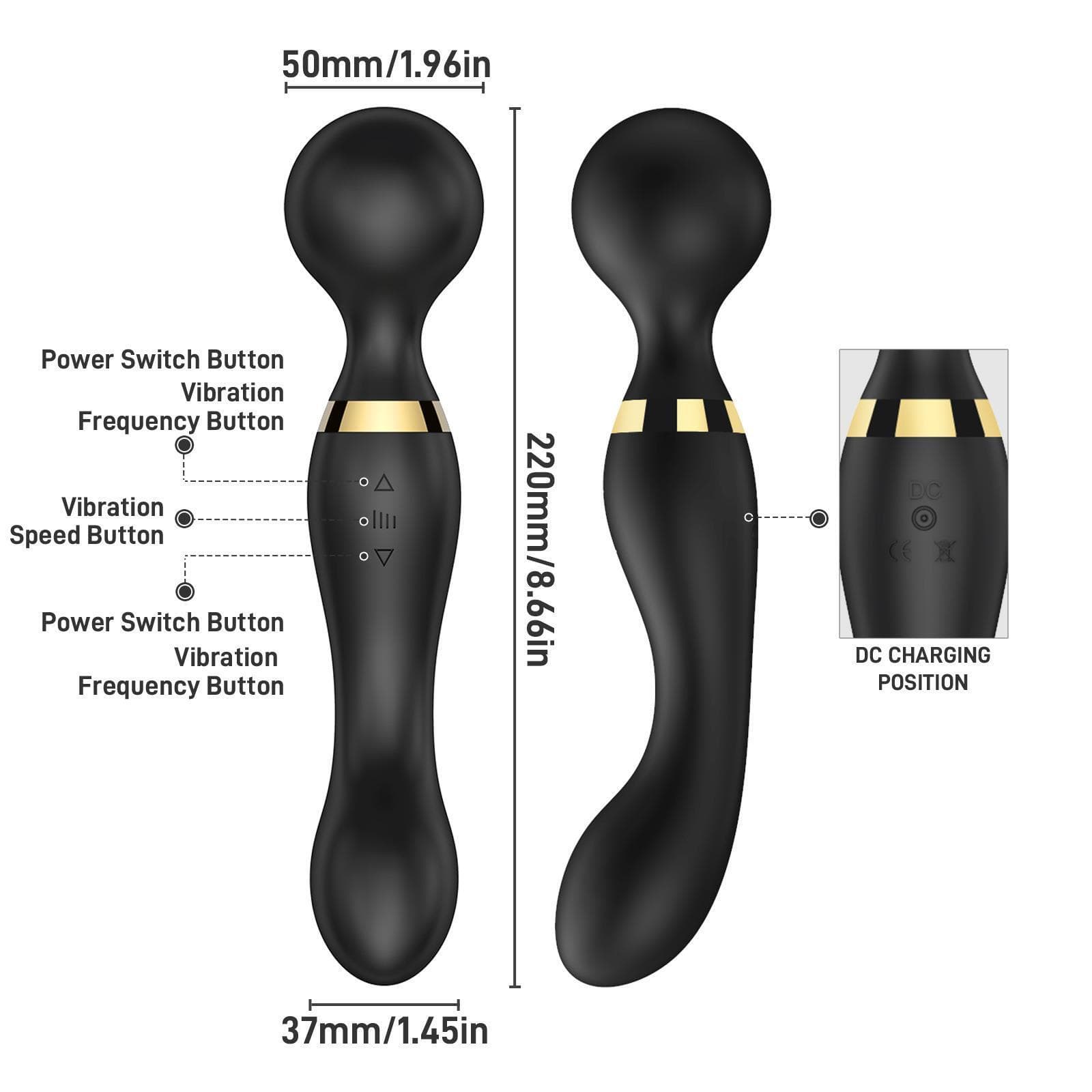 Quiet Rechargeable Body Massager with 20 Speed Settings - image 10