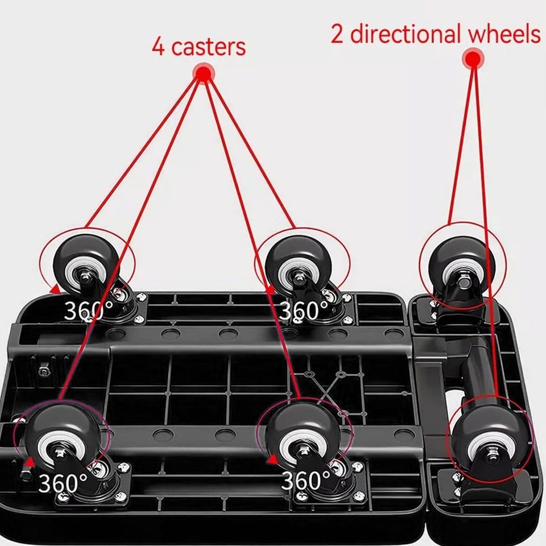A Folding Platform Trolley That Collapses Flat for Storage - image 4