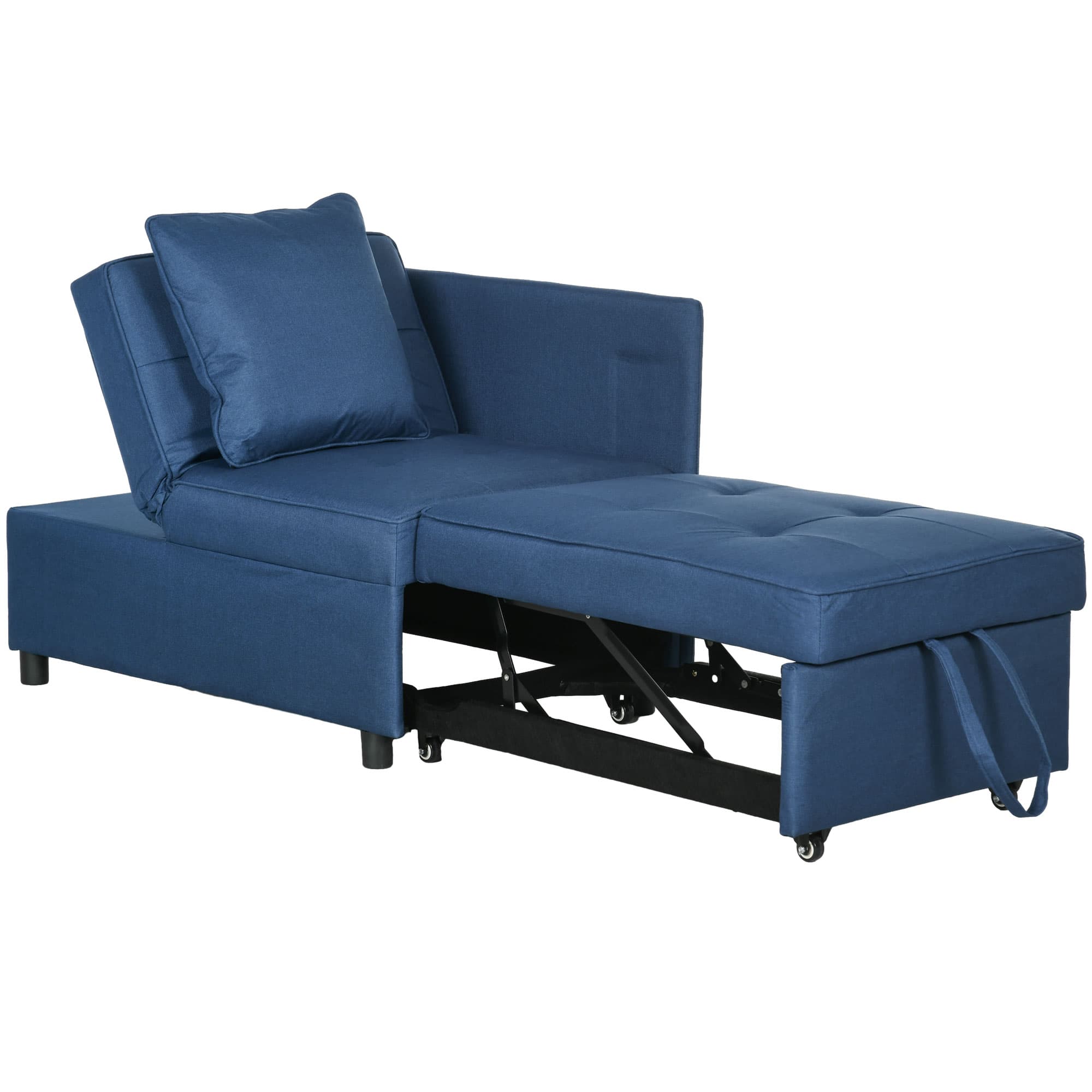 Blue 3-in-1 Single Sofa Bed - Blue