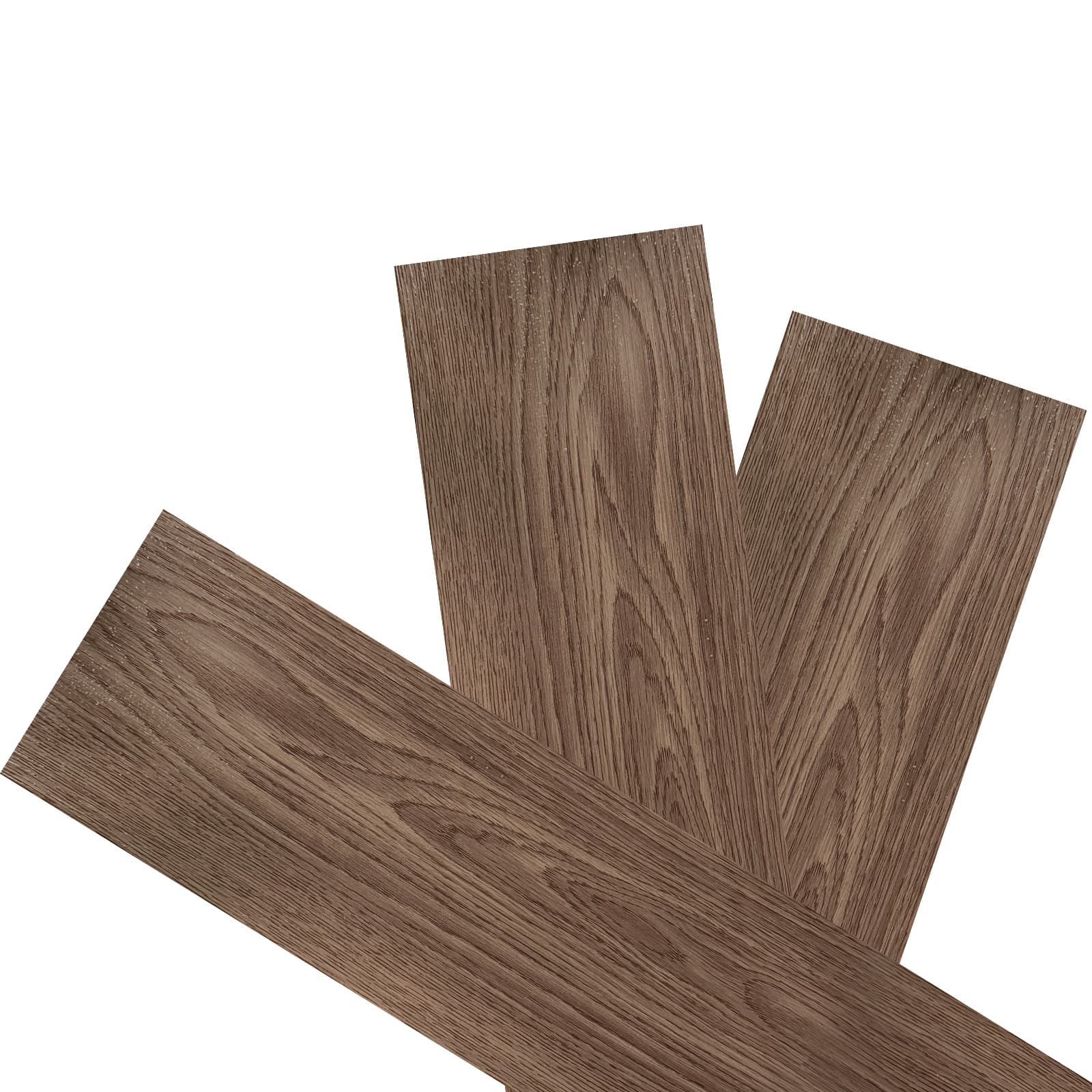 Wood-Effect Peel & Stick Vinyl Floor Planks — No Glue Needed - W13164371