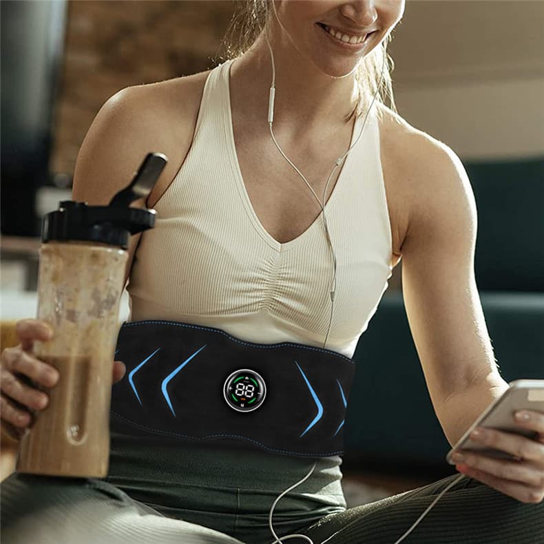 USB Rechargeable EMS Abdominal Muscle Toning Belt - image 1