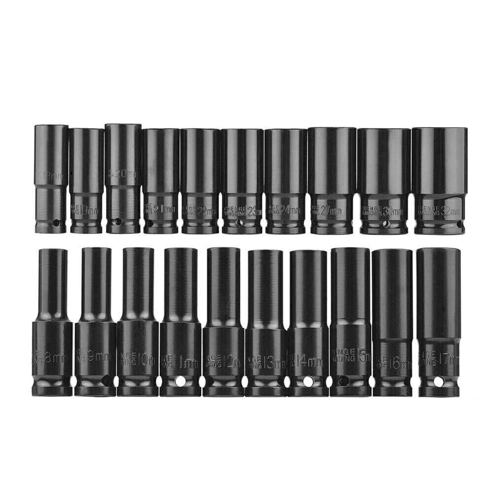 20 Deep Impact Sockets with 1/2-Inch Drive and Carry Case - image 2